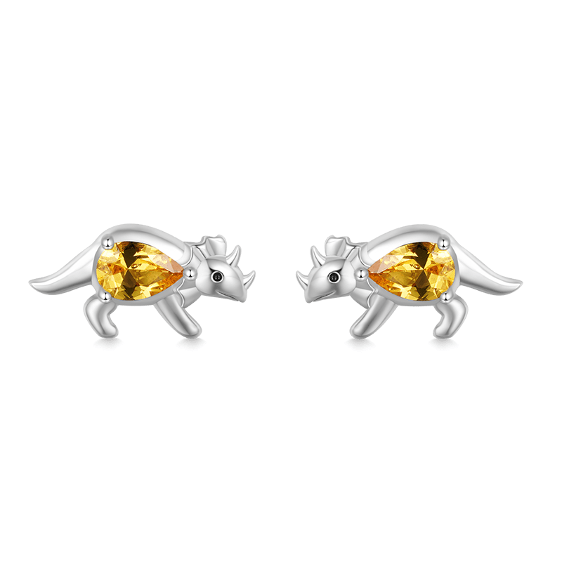 Triceratops Stud Earrings