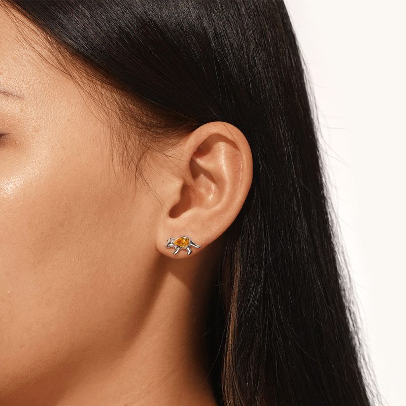 Triceratops Stud Earrings