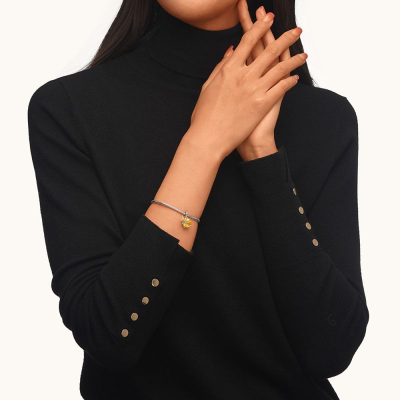 Honey Bee Square Pendant