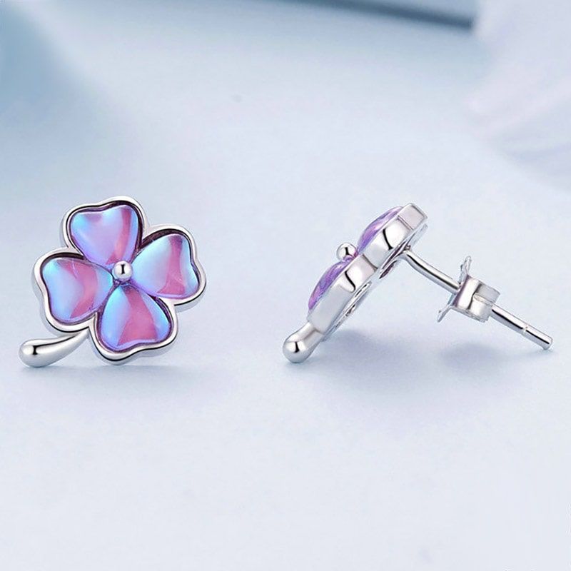 Lucky Clover Stud Earrings