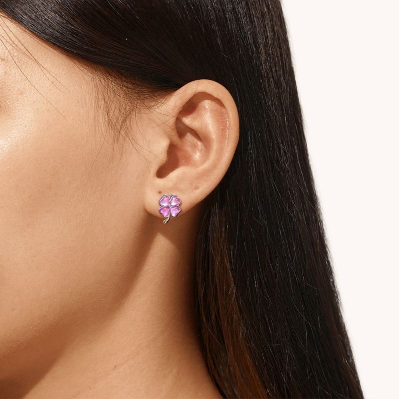 Lucky Clover Stud Earrings