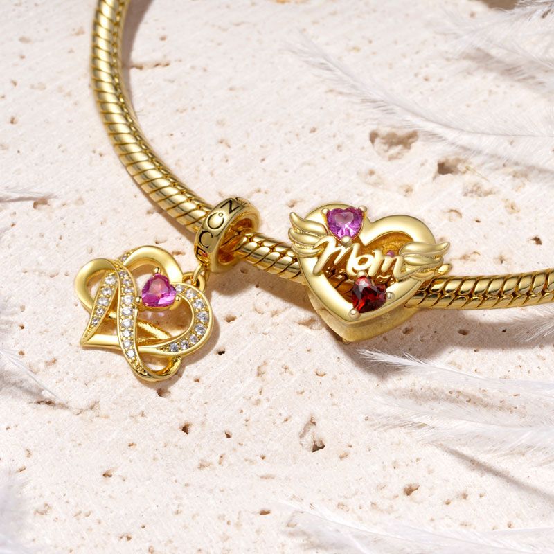 Maternal Love Heart Charm