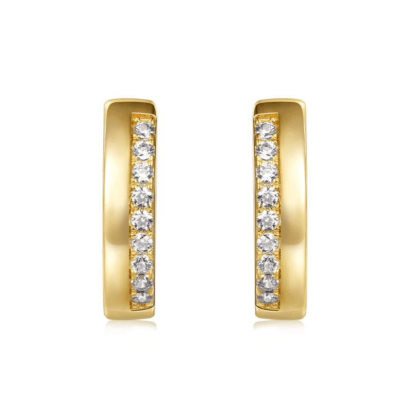 Diamond Hug Hoop Earrings