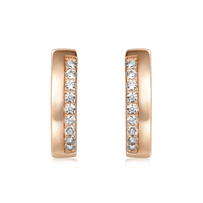 Diamond Hug Hoop Earrings