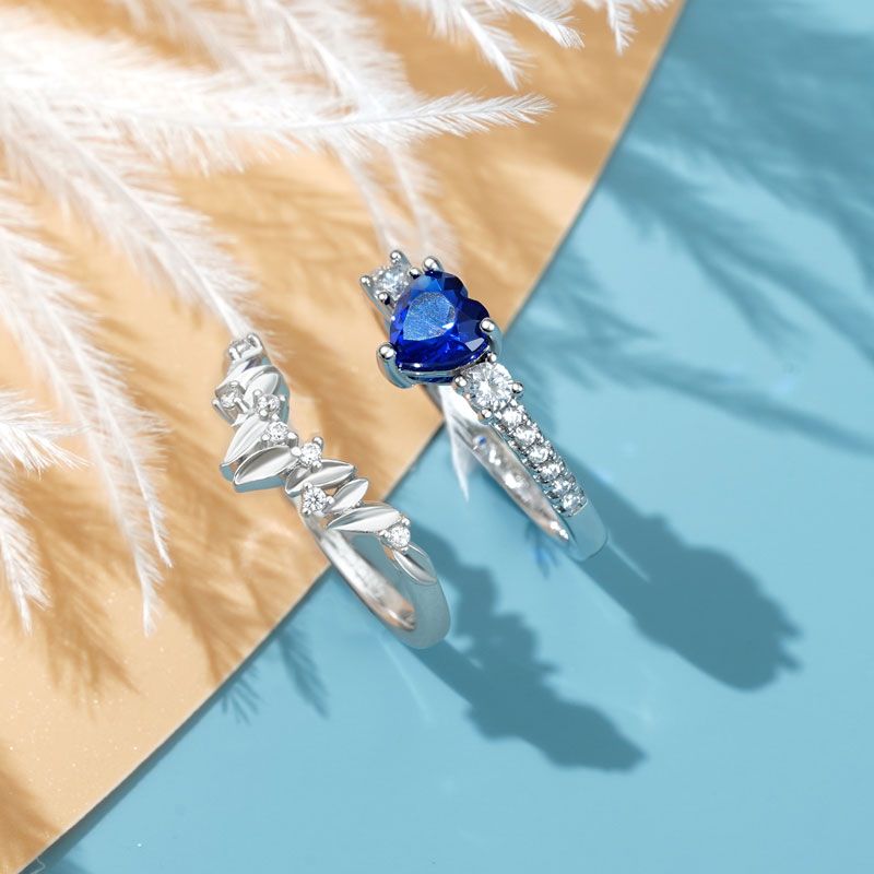 Heart Cut Stackable Ring