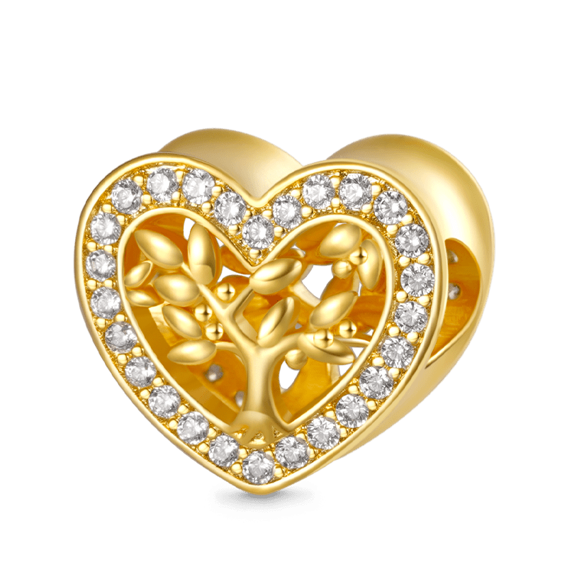 Family Tree Heart Charm