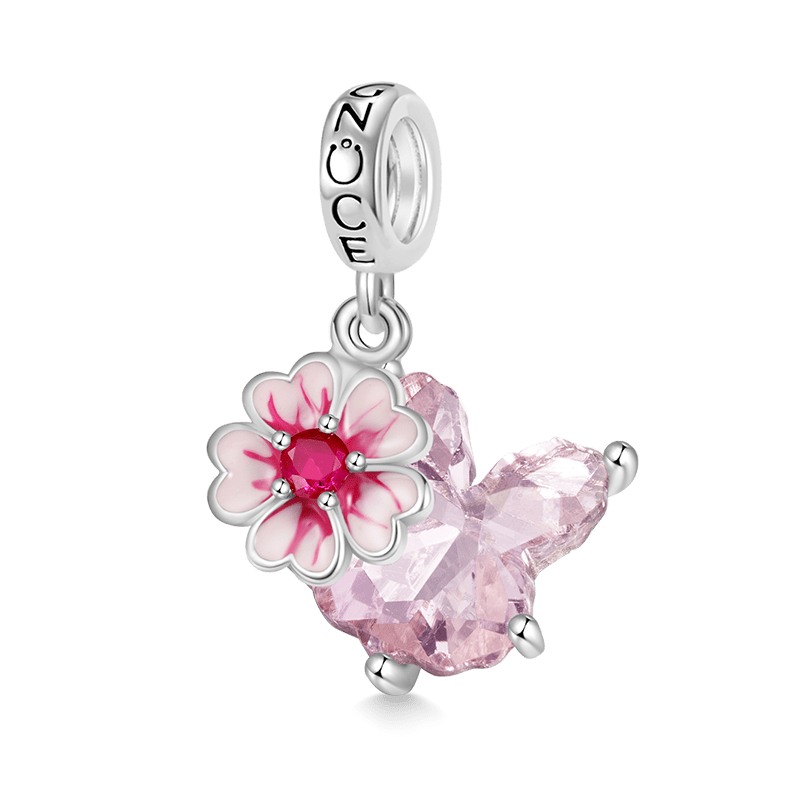Pink Sakura Rabbit Pendant