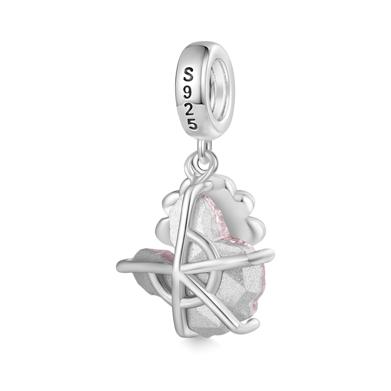 Pink Sakura Rabbit Pendant