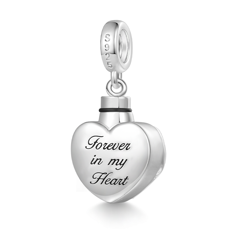 Angel Wings Heart Urn Ashes Pendant