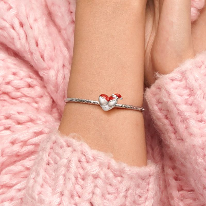 Merry Christmas Funny Heart Charm