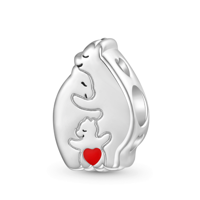 Bear Family Letter Charm