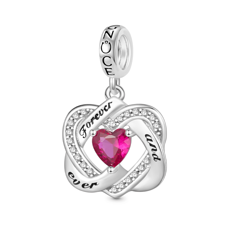 Love Heart Birthstone Pendant