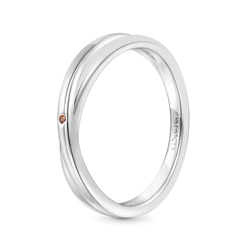 Twisted Birthstone Ring