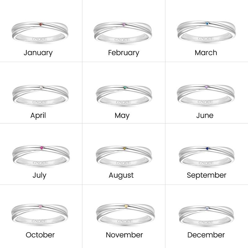 Twisted Birthstone Ring