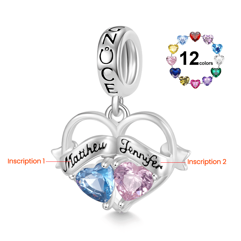 Double Heart Engravable Pendant