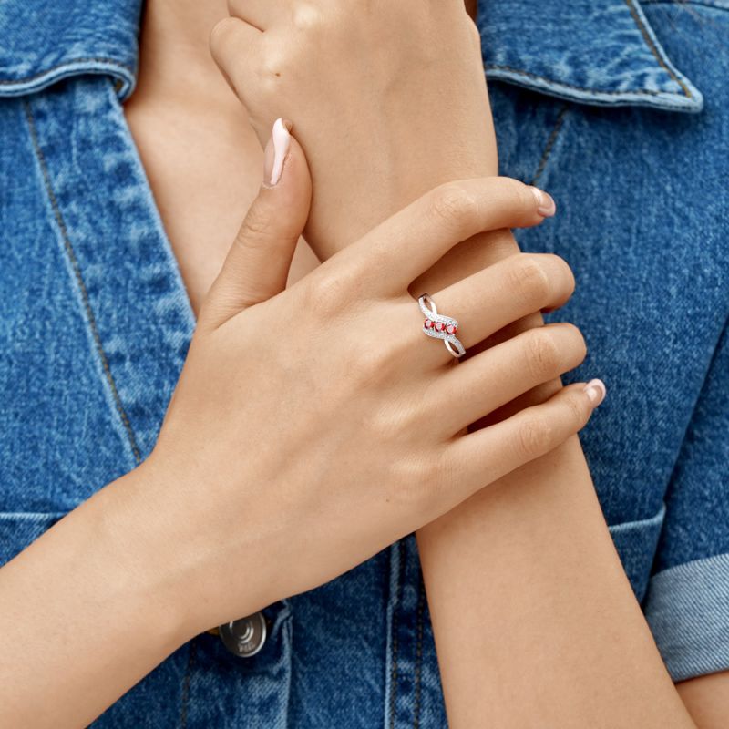 Birthstone Diamond Ring