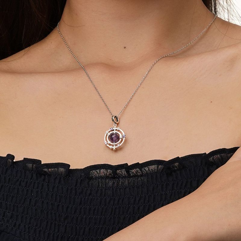 Amethyst Galaxy Pendant