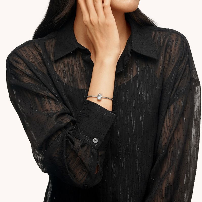 Christmas Cat Snowman Charm