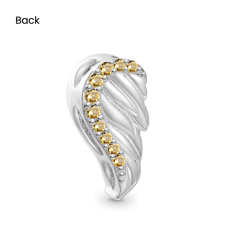 Angel Wings Personalized Charm