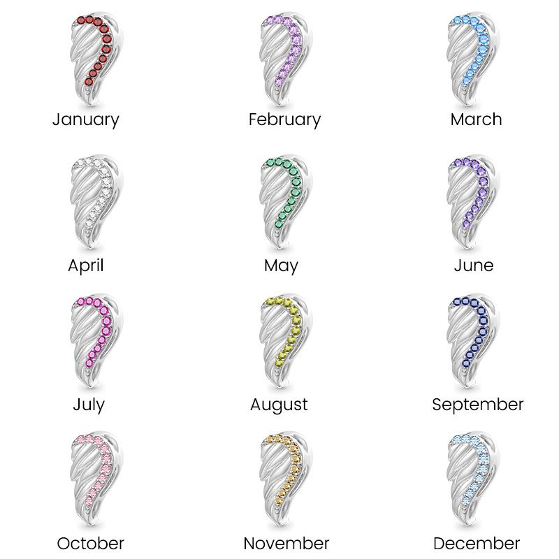 Angel Wings Personalized Charm