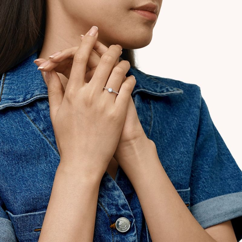 Basic Birthstone Promise Ring