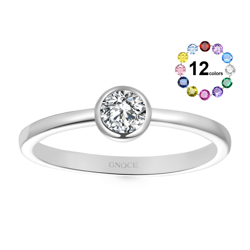 Basic Birthstone Promise Ring