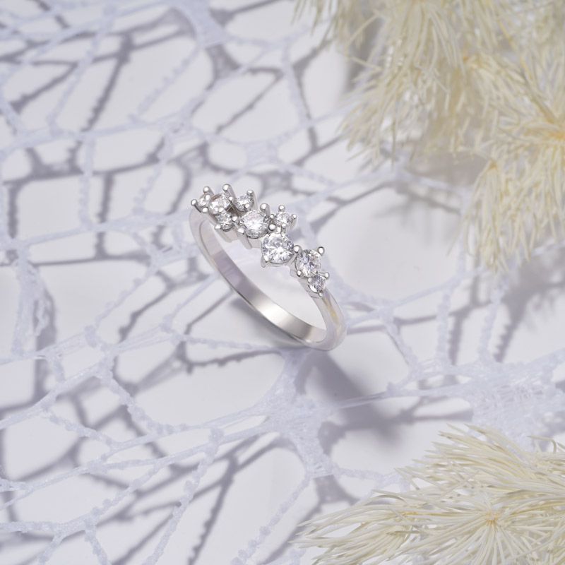 Diamond Cluster Ring