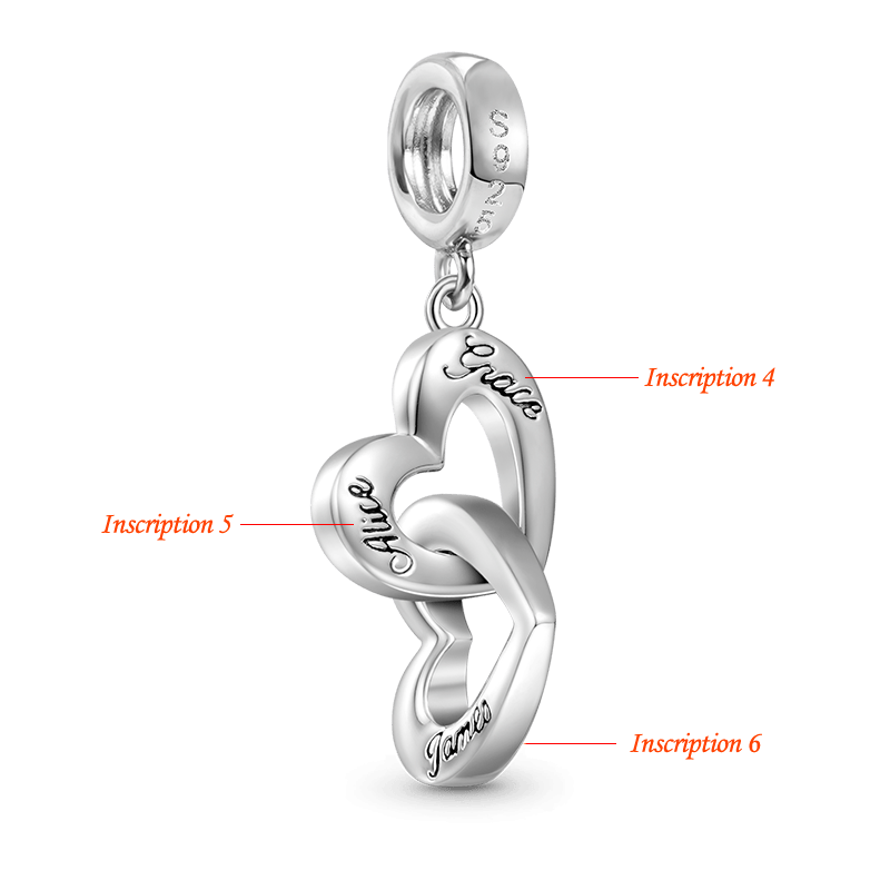 Engravable Name Heart Pendant