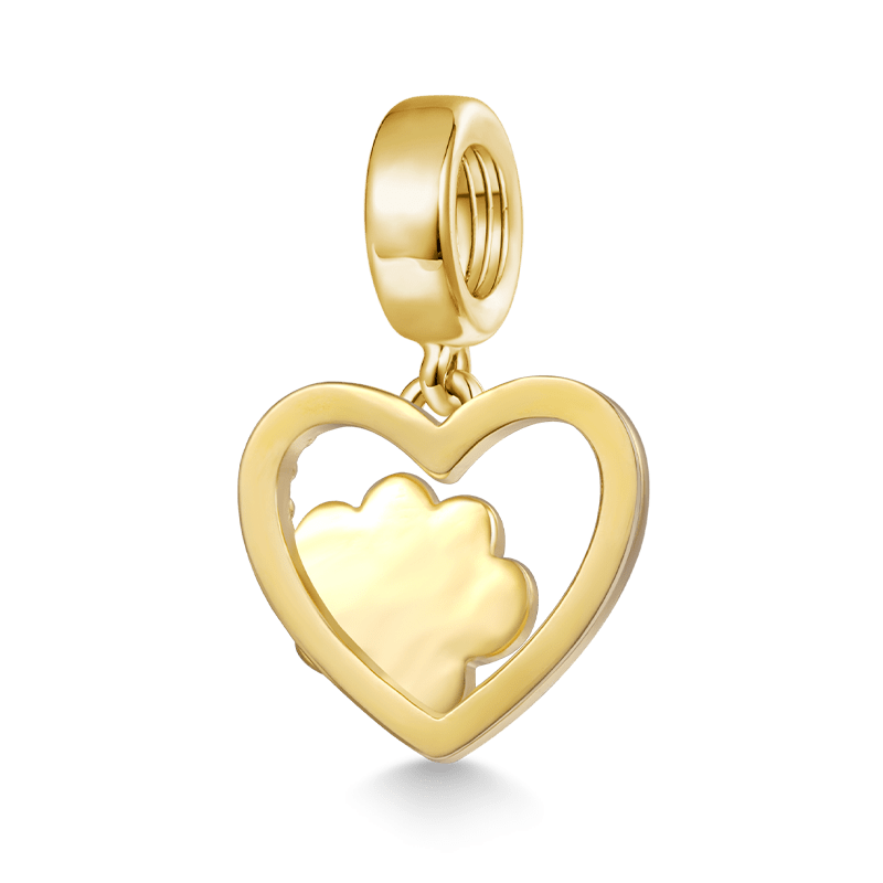 Dog Claw Heart Pendant