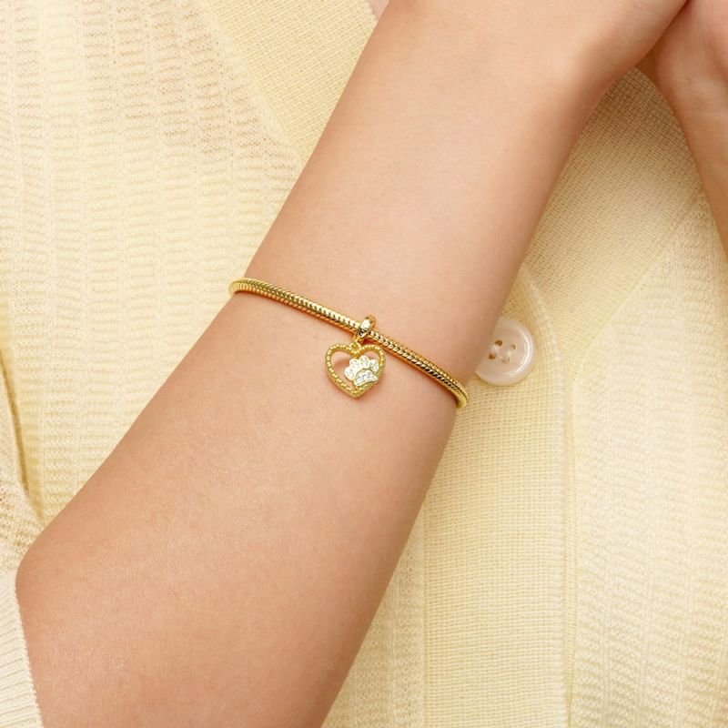 Dog Claw Heart Pendant