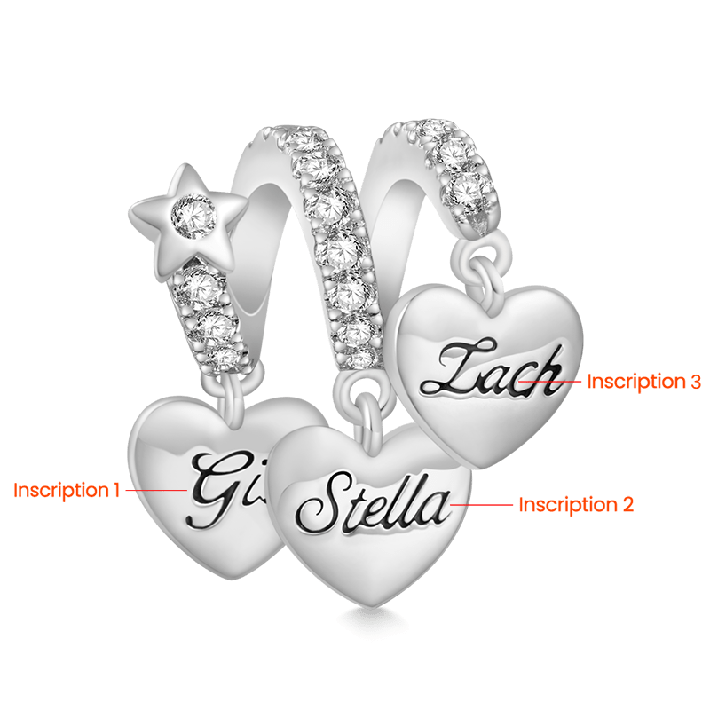 Three Hearts Family Pendant