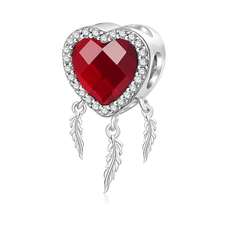 Dream Catcher Heart Charm