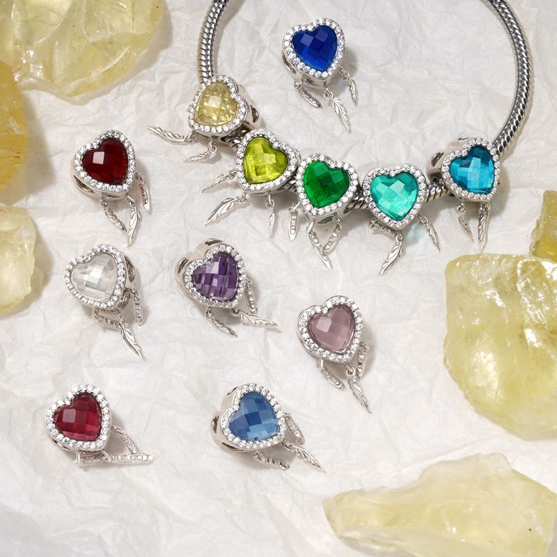 Dream Catcher Heart Charm