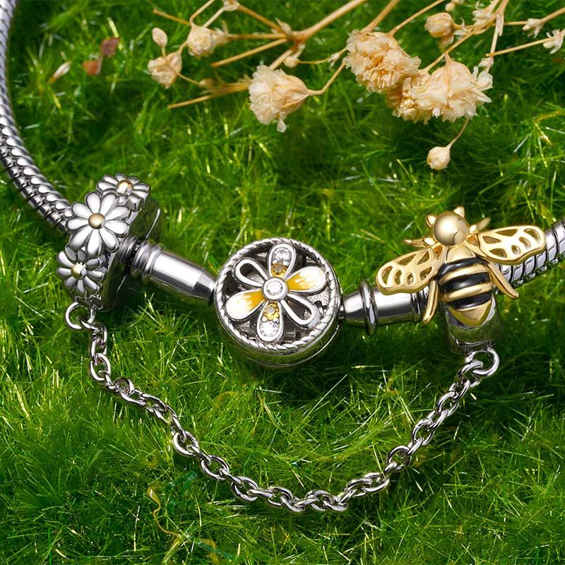 Bee Safety Chain Charm