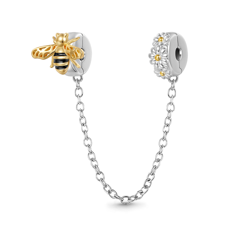Bee Safety Chain Charm
