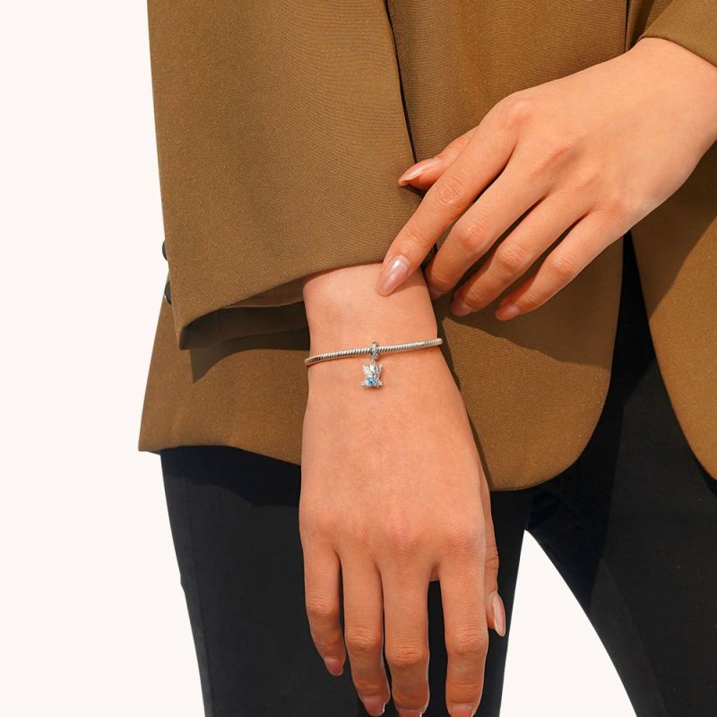 Highland Cow Birthstone Pendant