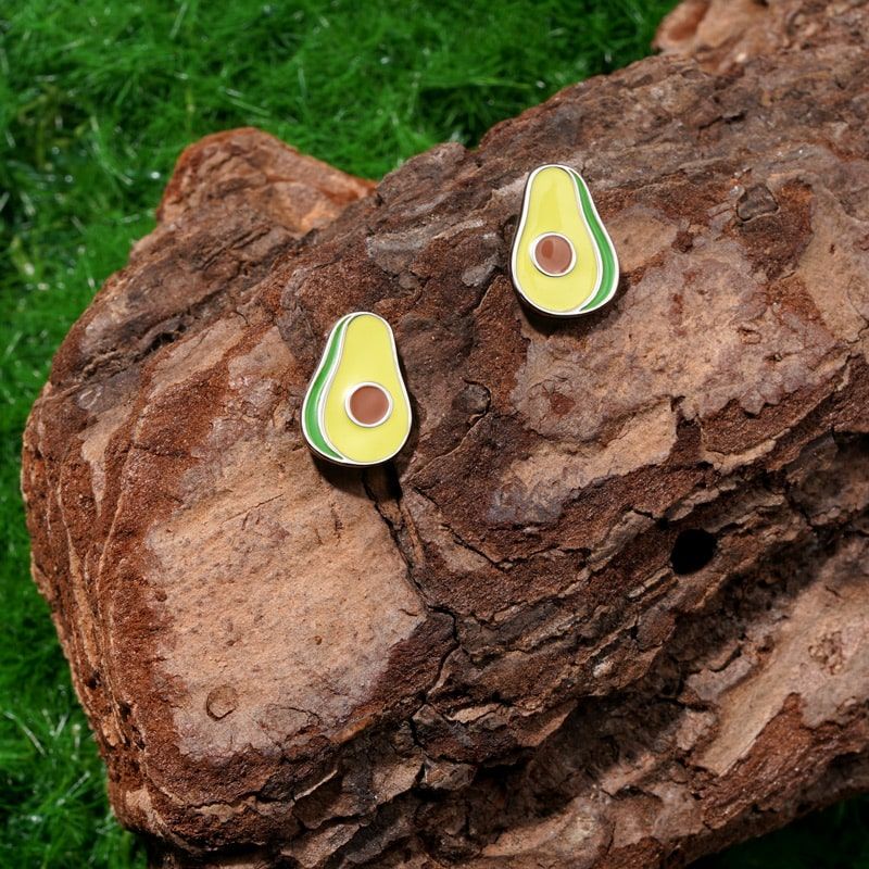 Avocado Stud Earrings