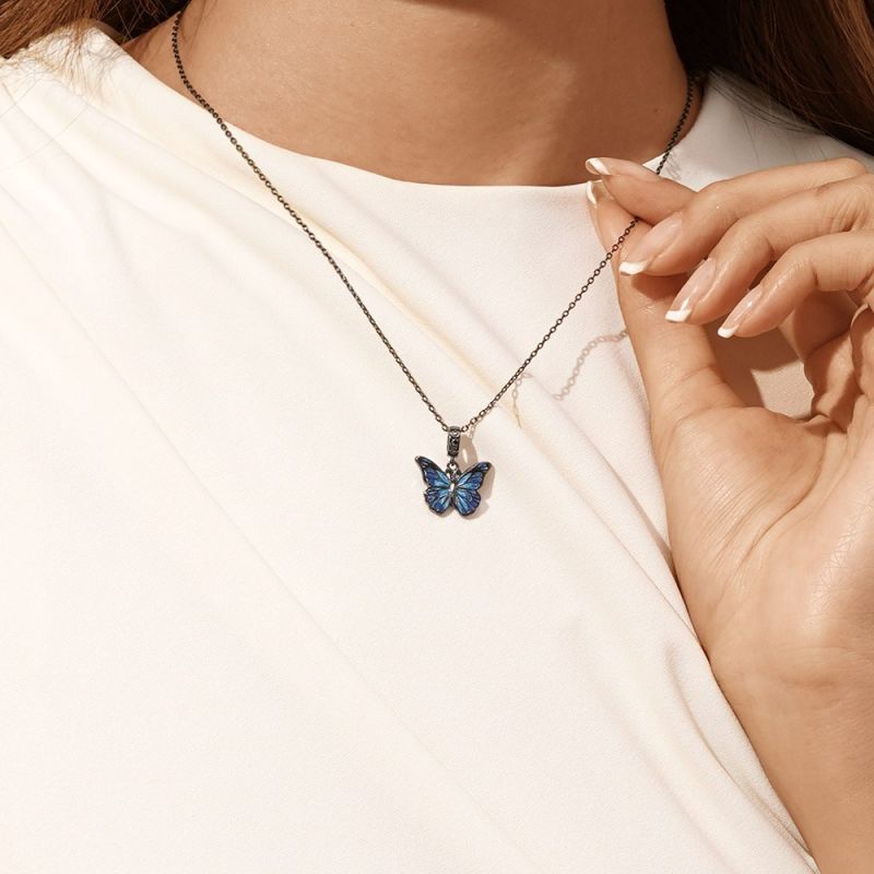 Blue Butterfly Pendant