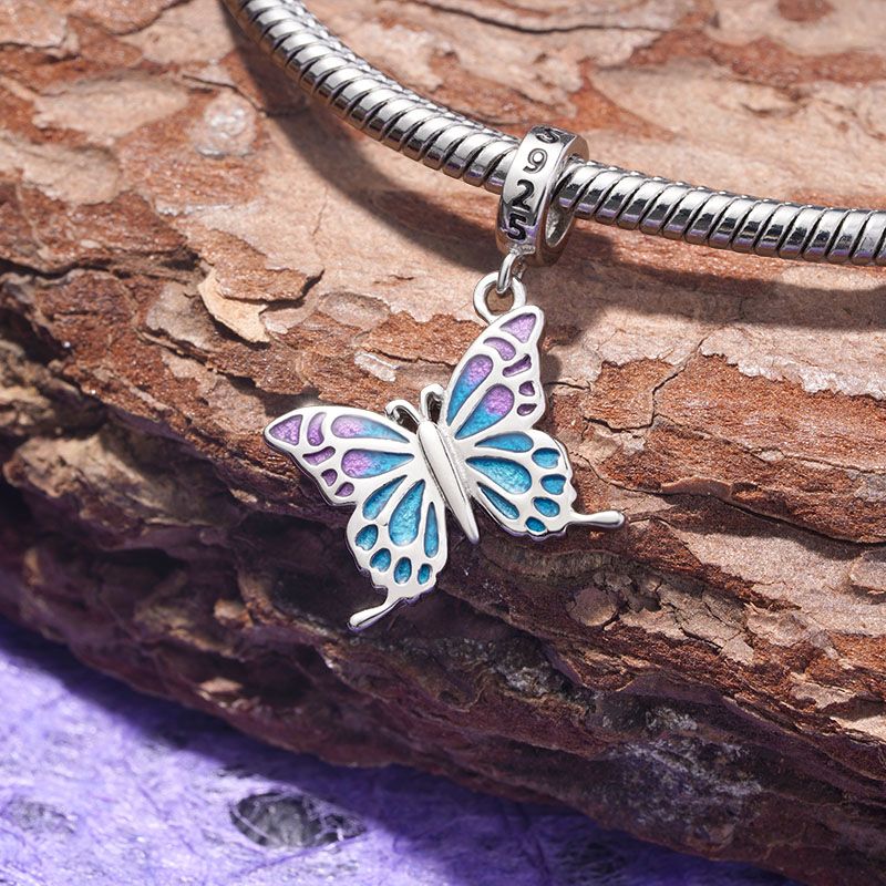 Blue-violet Butterfly Pendant