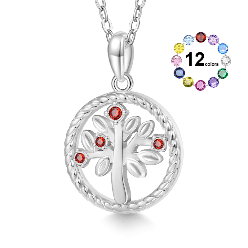 Tree of Life Birthstone Necklace