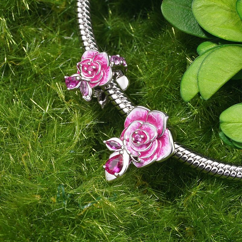 Rose Flower Charm