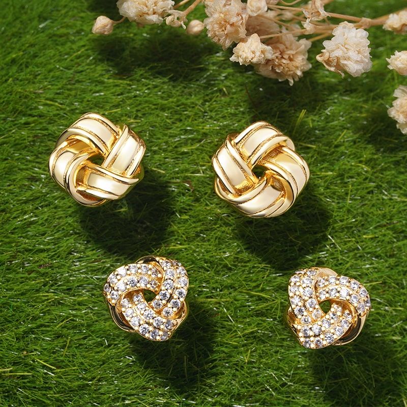 Love Knot Stud Earrings