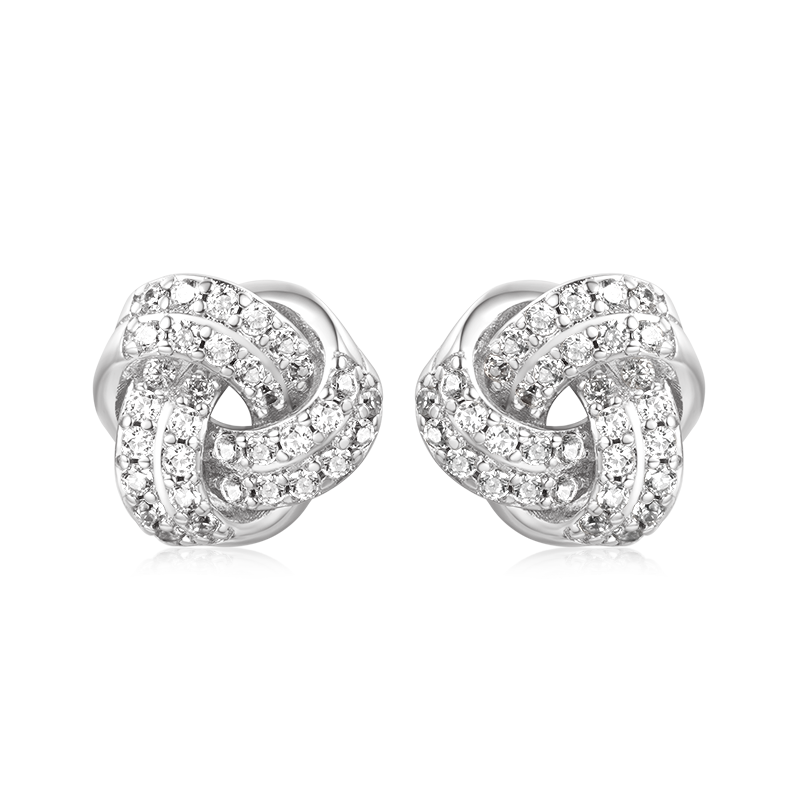 Love Knot Stud Earrings