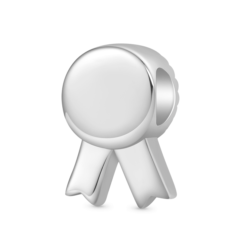 Mom Ribbon Badge Charm