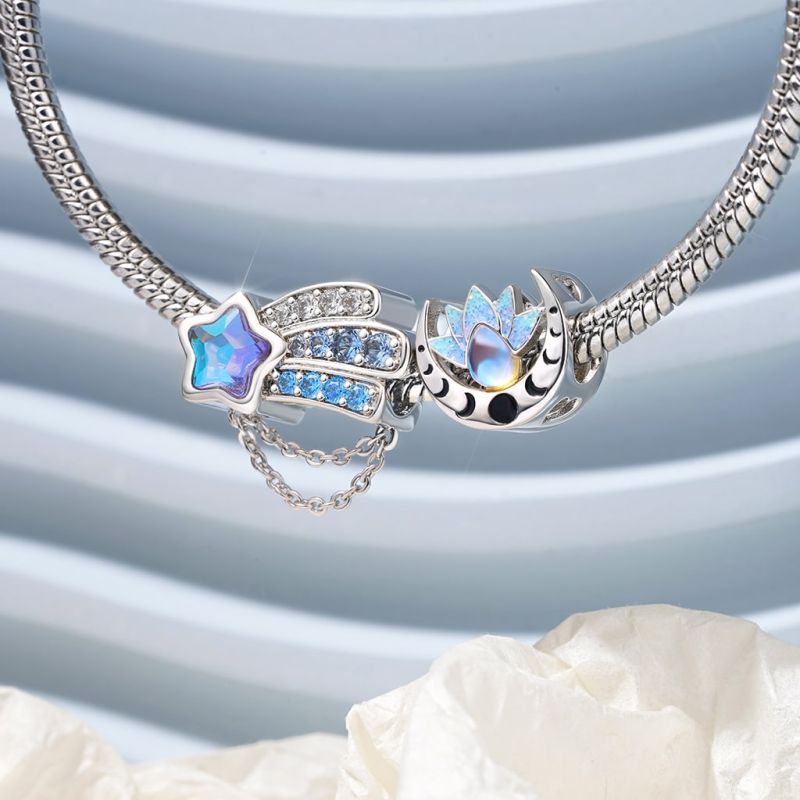 Aqua Blue Starfish Charm