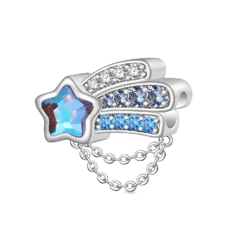 Aqua Blue Starfish Charm