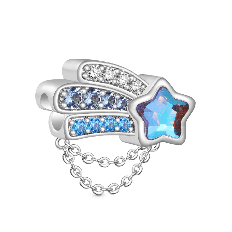 Aqua Blue Starfish Charm