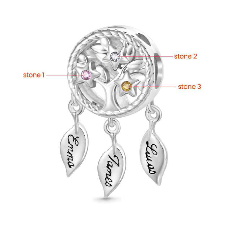 Dream Catcher Birthstone Charm