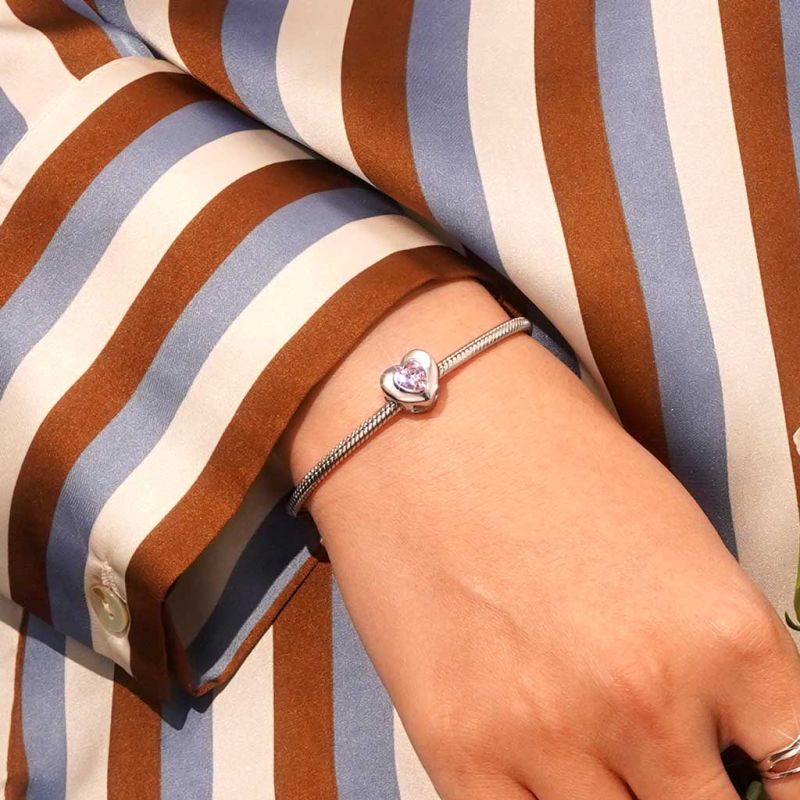 Heart Birthstone Charm