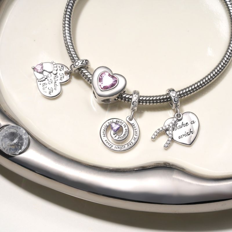 Heart Birthstone Charm